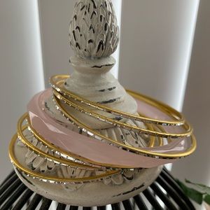 Faceted Bangle Set